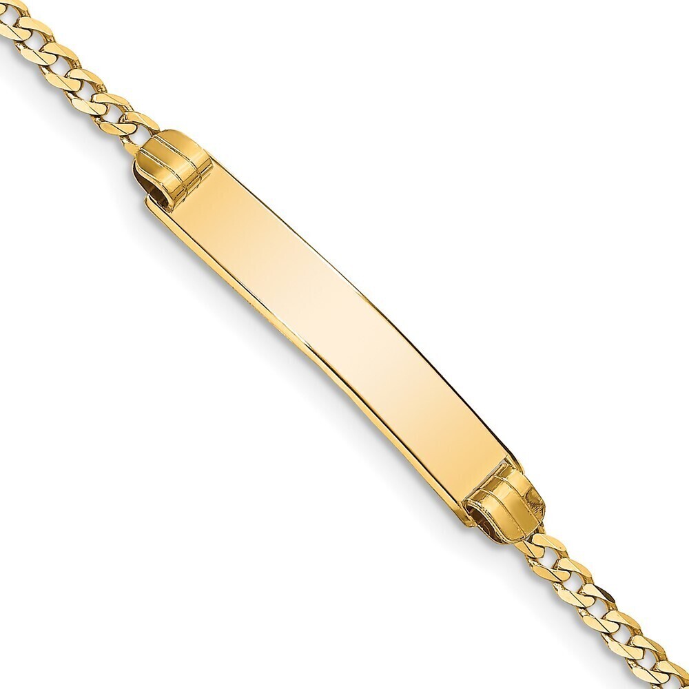 Kazi Luxury 14k Curb Link ID Bracelet